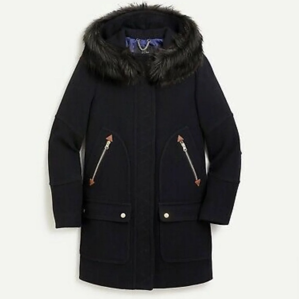 2020-21 J Crew Black Chateau Parka 6P